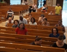 Momento de oração na Paróquia Santuario Nossa Senhora do Rosario de Fátima Serra-ES