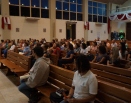 Momento de oração na Paróquia Santuario Nossa Senhora do Rosario de Fátima Serra-ES