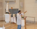 Momento de oração na Paróquia Santuario Nossa Senhora do Rosario de Fátima Serra-ES