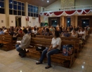 Momento de oração na Paróquia Santuario Nossa Senhora do Rosario de Fátima Serra-ES