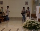Momento de oração na Paróquia Santuario Nossa Senhora do Rosario de Fátima Serra-ES