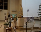 Momento de oração na Paróquia Santuario Nossa Senhora do Rosario de Fátima Serra-ES
