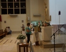 Momento de oração na Paróquia Santuario Nossa Senhora do Rosario de Fátima Serra-ES