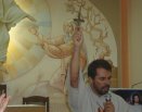 Issacar em Grupo de Oração na Igreja de Santa Luzia, Ibes