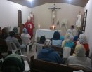 Presença de Dom Roberto na CMR, para formação dos membros de vida e aliança e instauração do Santíssimo