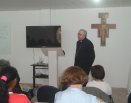 Presença de Dom Roberto na CMR, para formação dos membros de vida e aliança e instauração do Santíssimo