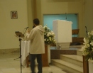 Momento de louvor, pregação, cura e libertação na Paróquia N. S. do R. de fátima, serra, E.S.