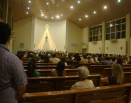 Momento de louvor, pregação, cura e libertação na Paróquia N. S. do R. de fátima, serra, E.S.