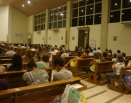 Momento de louvor, pregação, cura e libertação na Paróquia N. S. do R. de fátima, serra, E.S.