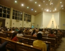 Momento de louvor, pregação, cura e libertação na Paróquia N. S. do R. de fátima, serra, E.S.