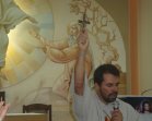Issacar em Grupo de Oração na Igreja de Santa Luzia, Ibes